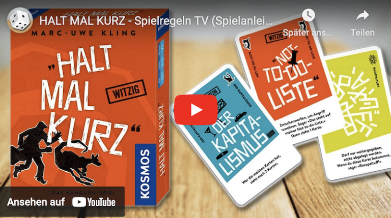 HALT MAL KURZ SPIELREGELN TV